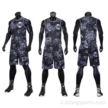 Sublimation Basketball Uniform Design per la squadra